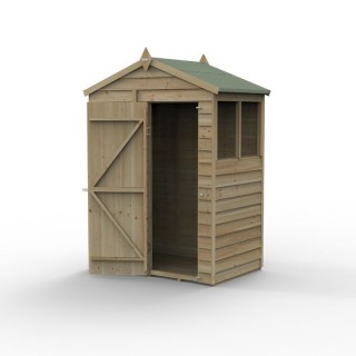4LIFE Apex Shed 5 x 3 - Single Door - 2 Window