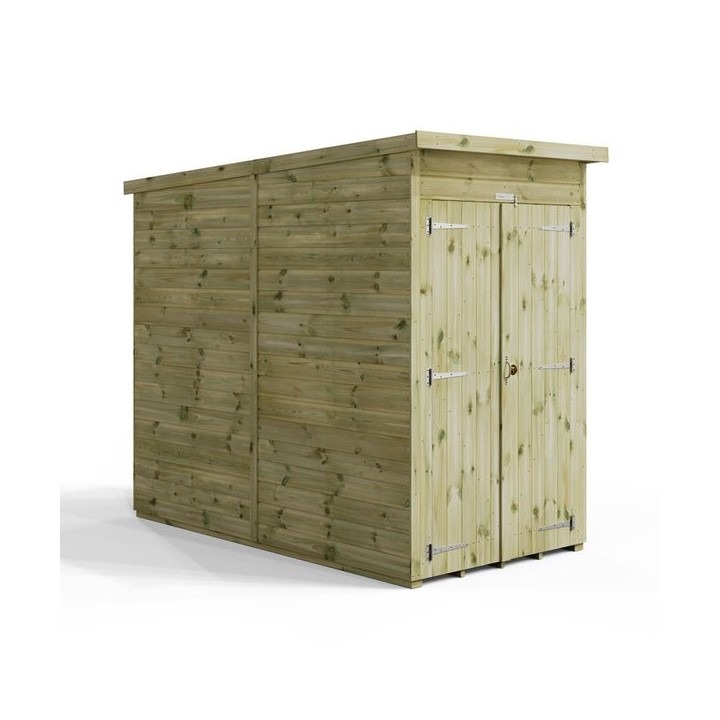 4x8 Premium Powersheds Windowless Pent Double Doors