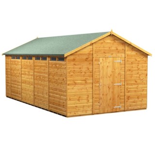 18 x 10 Power Apex Security Shed
