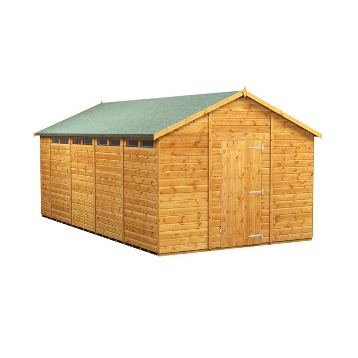 18 x 10 Power Apex Security Shed