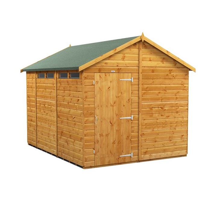 10 x 8 Power Apex Security Shed