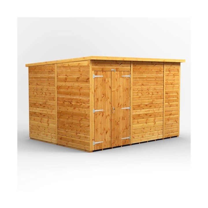 10 x 8 Power Pent Double Door Shed No Windows