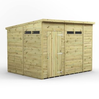 10x8 Premium Powersheds Security Pent