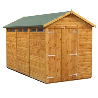 12 x 6 Power Apex Double Door Security Shed