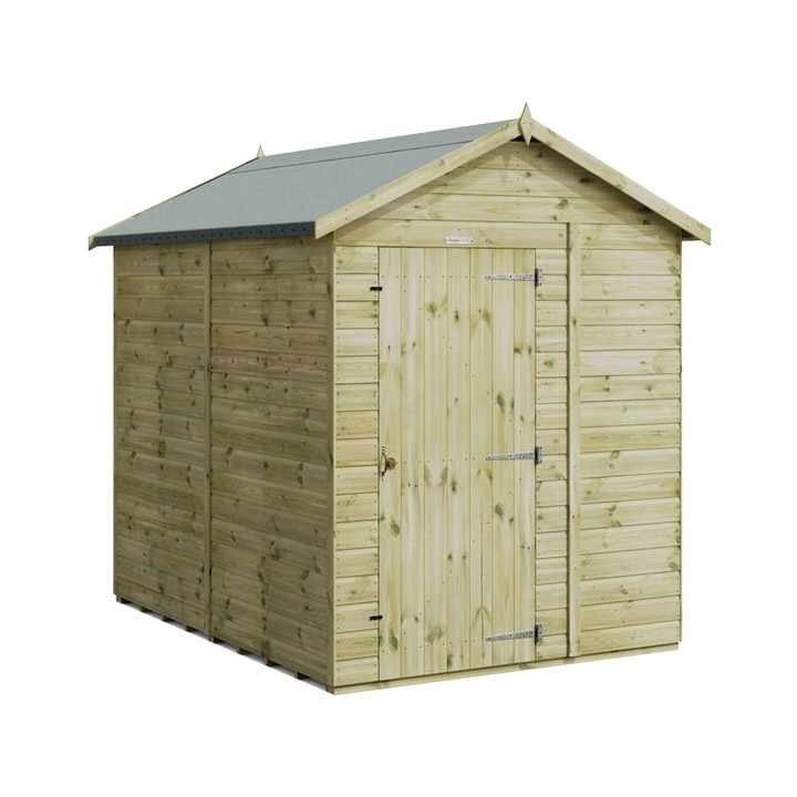8x6 Premium Powersheds Apex No Windows
