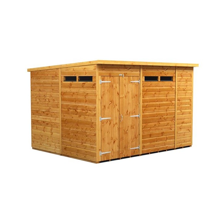 10 x 8 Power Pent Double Door Security Shed