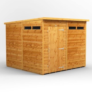 8 x 8 Power Pent Security Shed