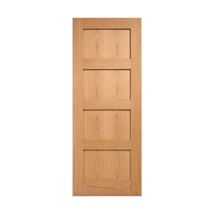 Lpd Oak Shaker 4 Panel Pre Finished Door 1981 x 610 x 35mm