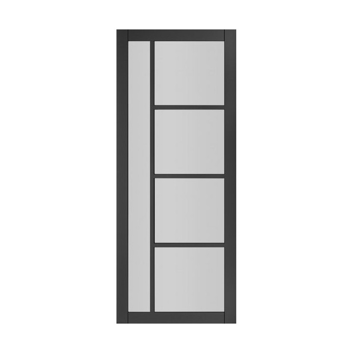 Deanta Brixton Black Prefinished Glazed 1981mm x 762mm x 35mm