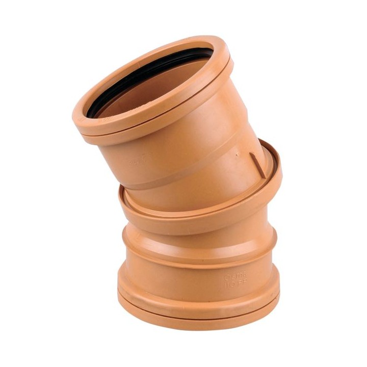 OsmaDrain Double Socket adjustable bend 0-30° 110mm 4D573
