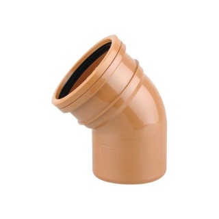 Osmadrain Drainage Short Radius Bend 45 Degree Single Socket 110mm