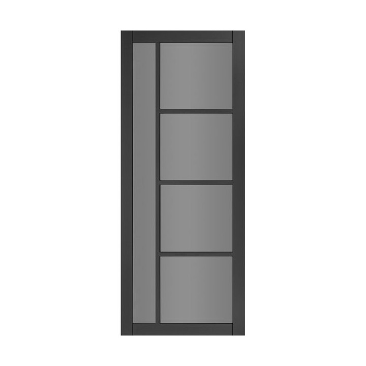 Deanta Brixton Black Prefinished Tinted Glaze 2040mm x 826mm x 40mm