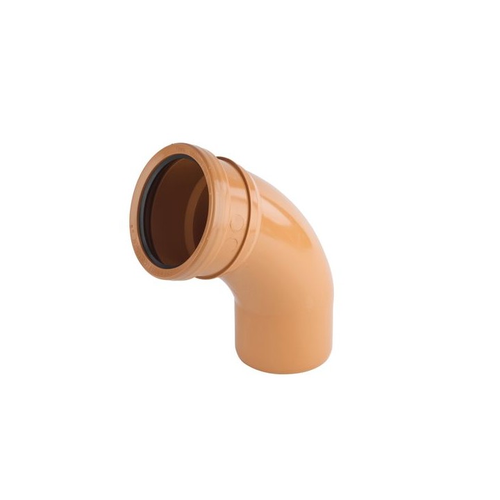 Osmadrain Drainage Short Radius Bend 67.5 Degree Single Socket 110mm