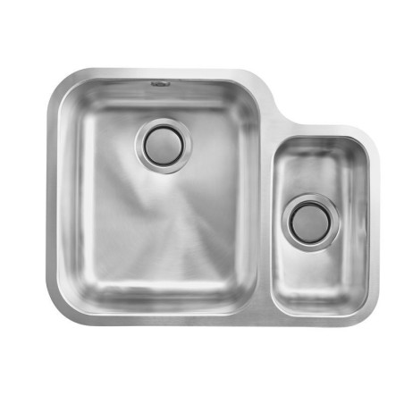 Carron Phoenix Ibis 1.5 Bowl Undermount Stainless Steel Right Hand Drainer Kitchen Sink