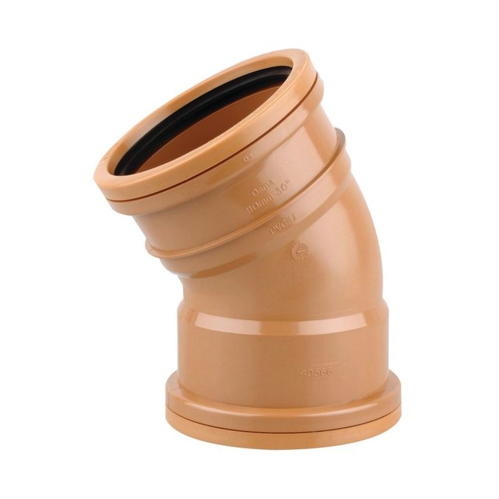 OsmaDrain Double Socket Short Radius Bend 30° 110mm 4D566
