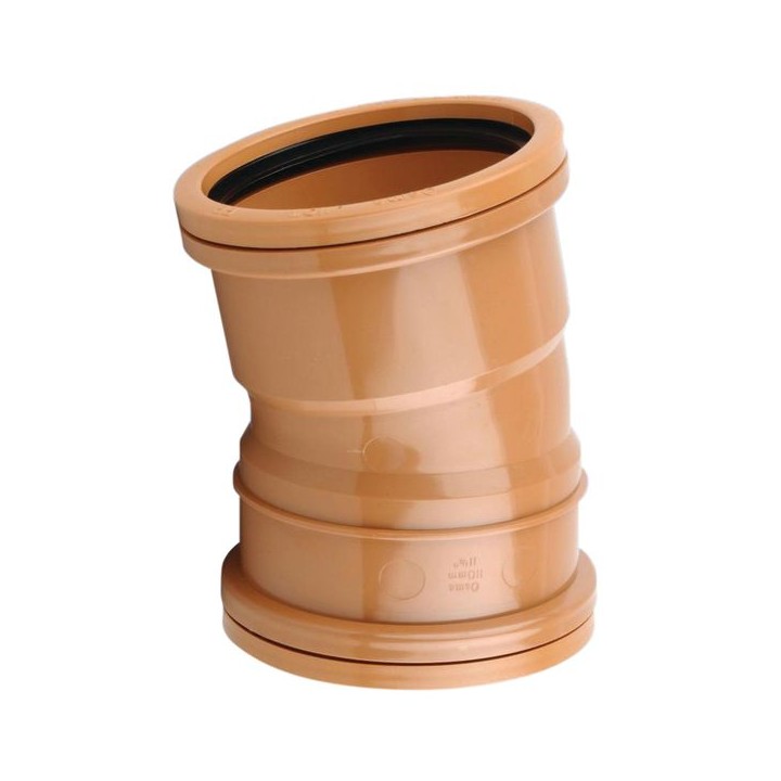 OsmaDrain Double Socket Short Radius Bend 11.25° 110mm 4D568