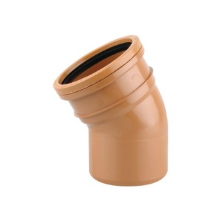 Osmadrain Drainage Short Radius Bend 30 Degree Single Socket 110mm