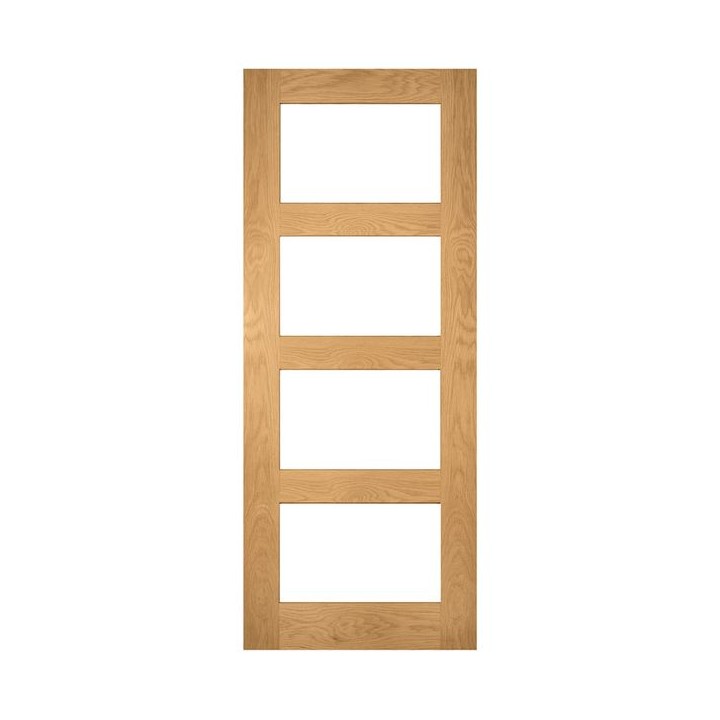 Deanta Coventry Unfinished Oak Glazed Fire Door 30m 1981 x 838 x 45mm