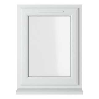 Crystal Triple Glazed uPVC Window White Left Hung 610mm x 820mm Clear
