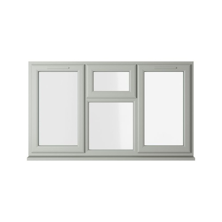 Crystal Double Glazed uPVC Window Agate/White Left & Right Hung 1040mm x 1770mm Clear