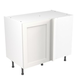 Flatpack Corner Base Unit Shaker Ultra Matt White 1000mm - FKKH0509
