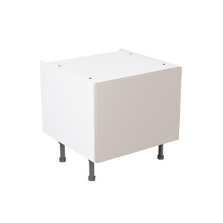 Flatpack 600 Belfast Sink Base Kitchen Cabinet Slab Supermatt Light Grey