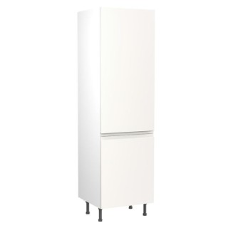 Flatpack 70/30 Fridge Freezer Tower J-pull Super Gloss White 600mm - FKKJ0022
