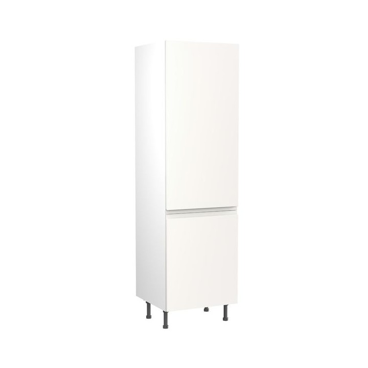 Flatpack 70/30 Fridge Freezer Tower J-pull Super Gloss White 600mm - FKKJ0022