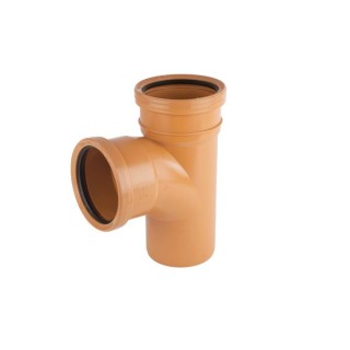 Osmadrain Drainage Equal Junction 87 Degree Single Socket 110mm
