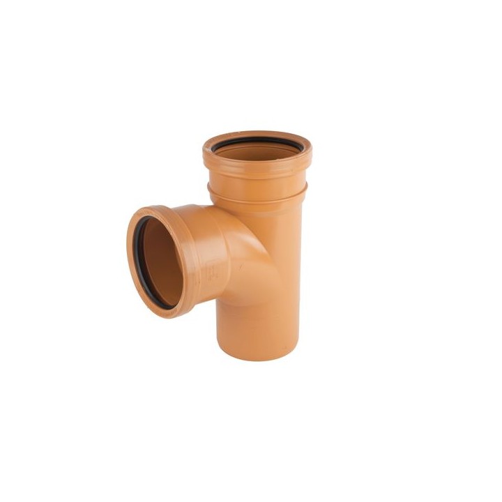 Osmadrain Drainage Equal Junction 87 Degree Single Socket 110mm