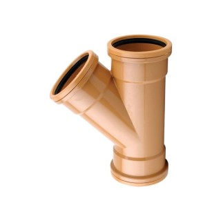 Osmadrain Drainage Equal Junction 45 Degree Double Socket 110mm