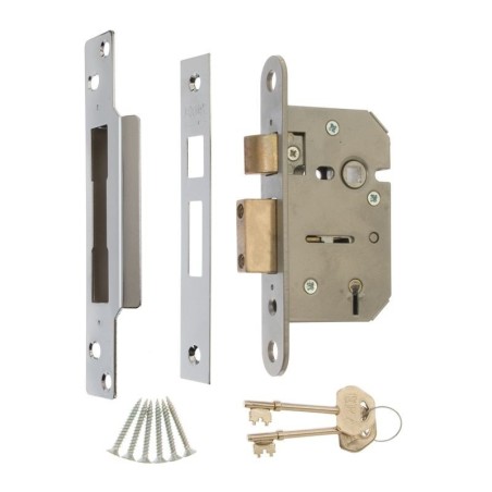 Viscount 5 Lever Sash Lock 64mm CHROME20-62 (Clam Packed)