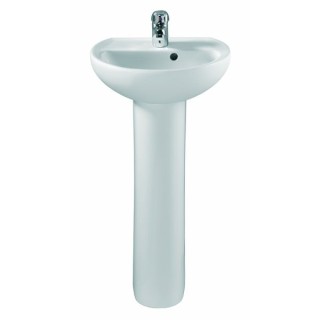 Twyford Alcona Handrinse Washbasin 1 Tap  400mm x 330mm AR4811WH
