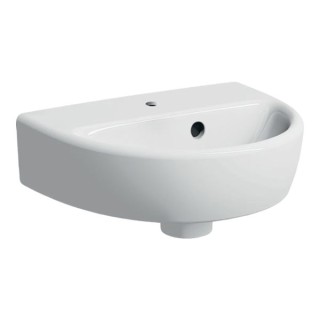 Twyford E100 Round Handrinse Basin 450mm x 360mm 1 Tap E14841WH