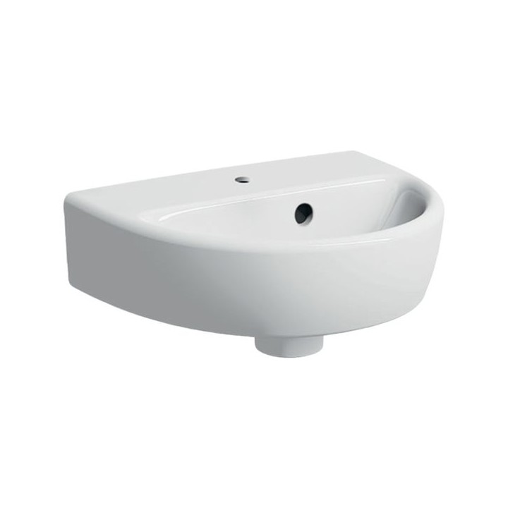 Twyford E100 Round Handrinse Basin 450mm x 360mm 1 Tap E14841WH