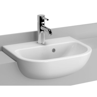Vitra S20 Semi Recessed Basin 45cm 1TAP HOLE5521B003-0001