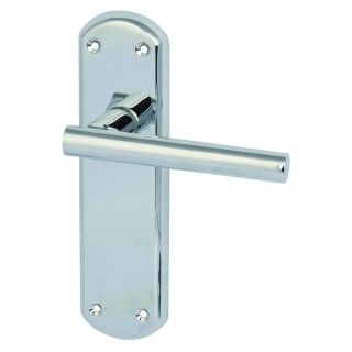Varthern Lever Handle with Backplates for Latch Chrome 901.78.320