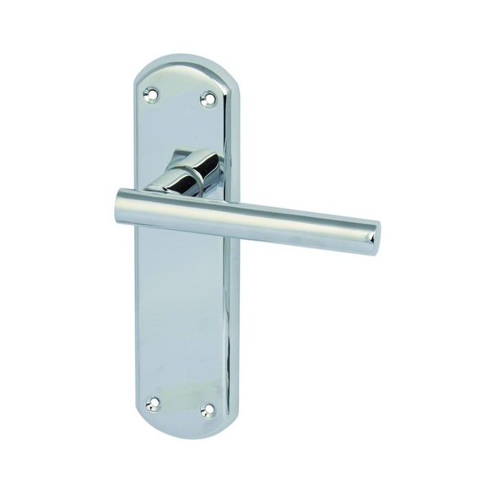 Varthern Lever Handle with Backplates for Latch Chrome 901.78.320