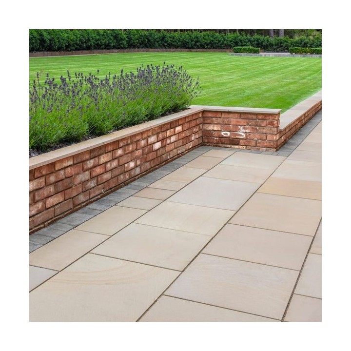Marshalls Fairstone Sawn Versuro Paving Pack Golden Sand Multi 560mm x 560mm x 22mm
