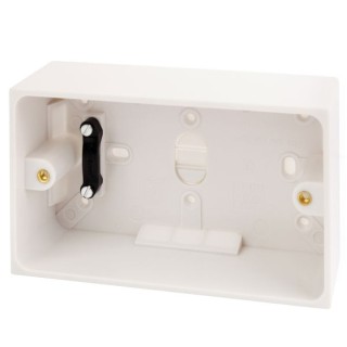 4Trade Surface Mounted Box 2 Gang 47mm