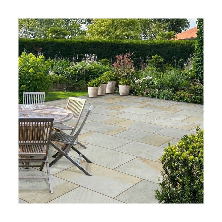 Global Stone Sandstone Porcelain Paving Willow 14.78m2 Project Pack