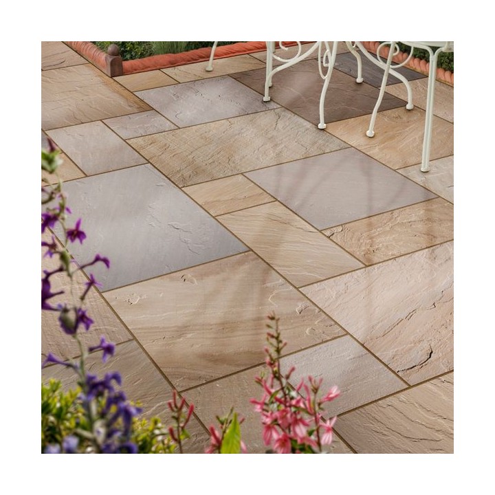 Global Stone Fusion Premium Natural Stone Paving Country Buff 900 x 600mm