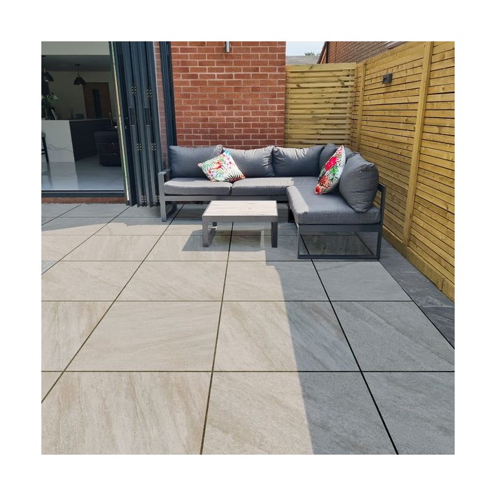 Talasey Vitripiazza Anno Lite Porcelain Paving Grey 800 x 800mm