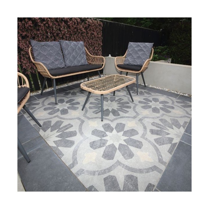 Global Stone Grande Porcelain Paving Modella Decor 1000 x 1000mm