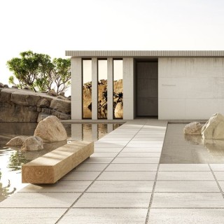 Global Stone Dinamika Porcelain Paving Travertino 895 x 895mm
