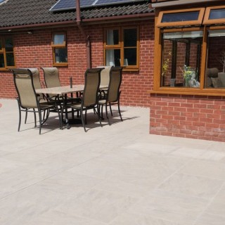 Talasey Vitripiazza Bellstone Porcelain Paving Kreme 600 x 600mm