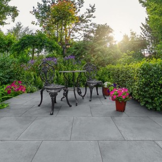 Global Stone Grande Porcelain Paving Shadow 1000 x 1000mm