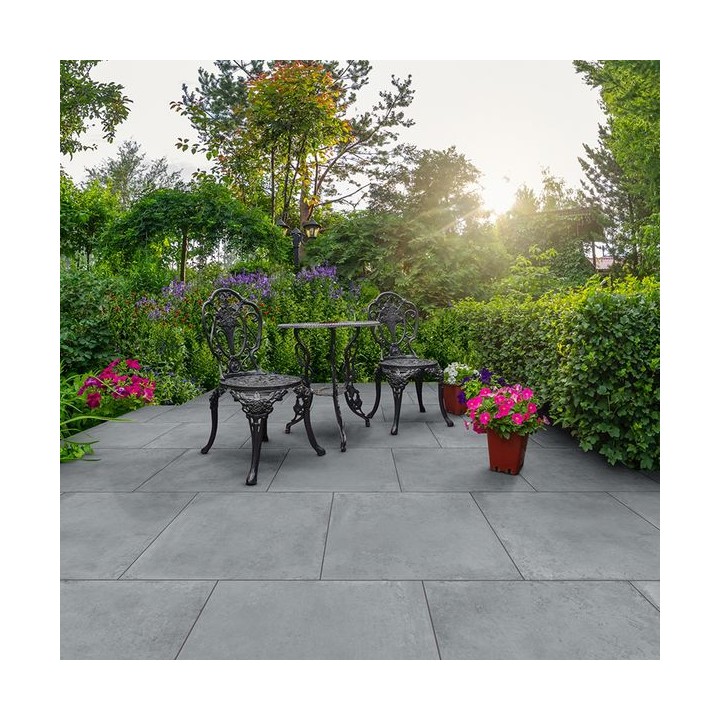 Global Stone Grande Porcelain Paving Shadow 1000 x 1000mm