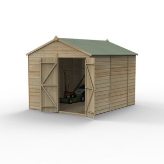Beckwood 8x12 Apex Shed No Windows DoubleDoor Installed