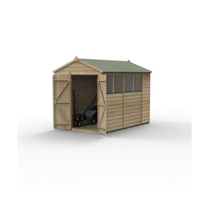 Beckwood 6x10 Apex Shed 4 Windows Double Door